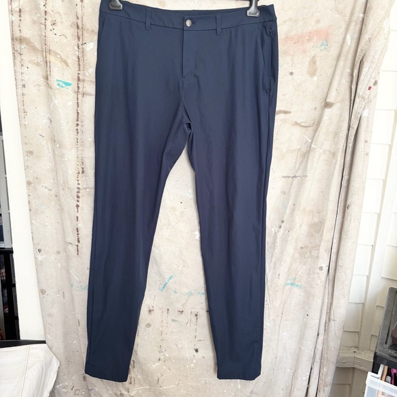 Lululemon ABC Slim-Fit Trouser 37" Warpstreme, True Navy - Picture 1 of 6